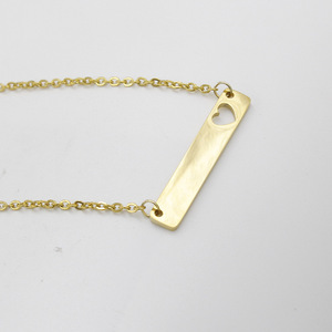 Chaîne en acier inoxydable poli, collier avec pendentif en forme de cœur ajouré blanc, petite amie, bricolage personnalisé, 35x6mm, 18 pouces, 30 pièces - Product Image 2