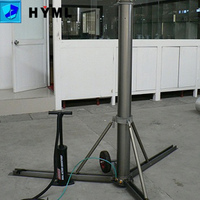 Trépied et mât de levage réglables en alliage d'aluminium, mât de photographie portable pour l'extérieur avec hauteur personnalisable
