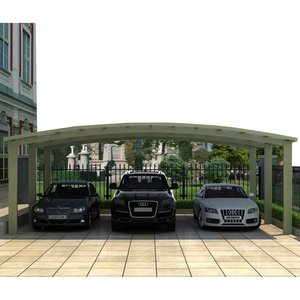 Abri d'auto extérieur étanche Toit arqué Abri auto design moderne Pergola Garages - Product Image 5