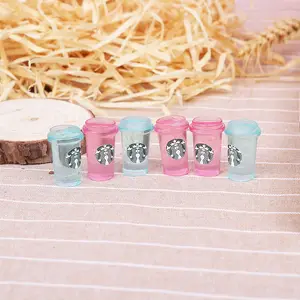 Wholesale Simulation Doll House Water Cups Bottles Miniature Food Drinks Keychain Phone Case Decoration Diy Resin Accessories