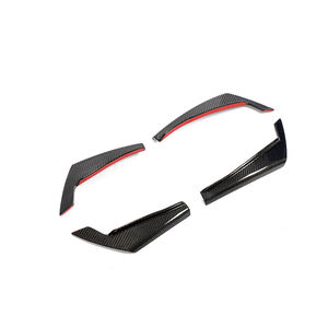 De fibra de carbono RS4 accesorios parachoques frente conservas de aletas para <span class=keywords><strong>Audi</strong></span> RS4 <span class=keywords><strong>A4</strong></span> B9 2017-2020 - Product Image 4