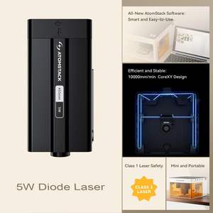 Atomstack P1 미니 레이저 조각기 5W 다이오드 커터 휴대용 데스크탑 동봉 레이저 조각기 CoreXY 듀얼 모터 앱 제어 - Product Image 2