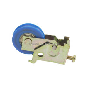 عجلة انزلاقية حديثة التصميم ذات بكرة واحدة بهيكل حديدي وعجلة نايلون، مخصصة للنوافذ والأبواب المنزلقة، قابلة للتعديل، مصنوعة من الفولاذ 4 مم، منخفضة التكلفة - Product Image 1