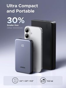 Banque d'alimentation UGREEN <span class=keywords><strong>10</strong></span> 000 mAh 20 W Chargeur portable compact USB-C PD3.0 <span class=keywords><strong>Batterie</strong></span> de voyage à charge rapide avec affichage numérique - Product Image 6