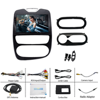 Autoradio 2 Din Stéréo Carplay, Cadre Façade Tableau de Bord, Lecteur Radio Voiture Android Quad Core pour Renault Clio 4 2012-2016