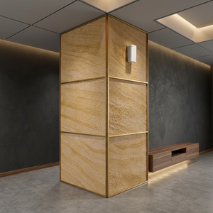 Revêtement extérieur en pierre de quartz minimaliste, panneaux de pierre naturelle durables pour façade de bâtiment moderne - Product Image 3