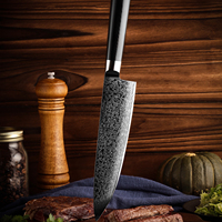 Vente en gros d'ensemble de couteaux de cuisine professionnels en acier damas à haute teneur en carbone AUS 10 Chef Kiritsuke désossage outils de cuisine