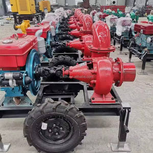 משאבת מים השקיה דיזל אדומה 8 אינץ' זרימה 350m3/h קיבולת גדולה משאבת ביוב עירונית - Product Image 4