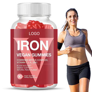 Les bonbons en fer végétaliens OEM/ODM, un supplément minéral riche en vitamines du complexe B et en zinc, favorisent l'absorption du fer - Product Image 1