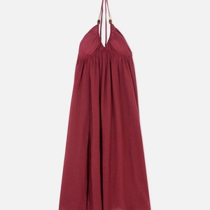 Vestidos Casuales OEM para Mujer, Transpirables, sin Espalda, de Verano, a la Moda, Sólidos, Sexys, Holgados, de Cintura Alta, Naturales - Product Image 5