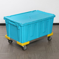 Caisses de stockage en plastique empilables recyclables industrielles pour la logistique transfrontalière et la distribution en entrepôt