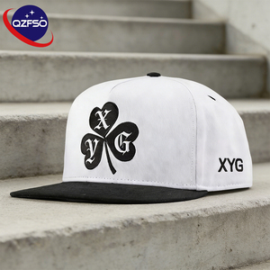 Gorras de Hip Hop Personalizadas QZFSO, Gorras Snapback con Diseño Dividido, Estampado en la Parte Inferior, Gorras de Béisbol con Bordado 3D - Product Image 1