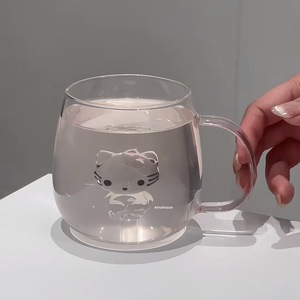 Tasse à <span class=keywords><strong>eau</strong></span> et à lait <span class=keywords><strong>3D</strong></span> en forme de sapin de Noël, mignonne et créative, en verre borosilicate transparent résistant à la chaleur avec poignée, design moderne - Product Image 4