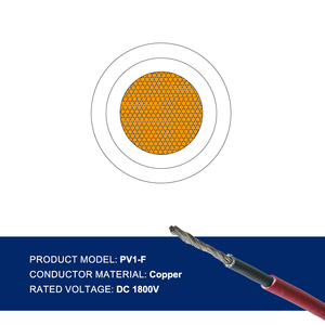 1KV DC PV1-F cáp điện năng lượng mặt trời-thời tiết, chống cháy cho trang trại năng lượng mặt trời và lắp đặt <span class=keywords><strong>PV</strong></span> trên mái nhà - Product Image 3
