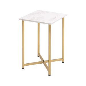 Usine couleur personnalisée cadre en métal en bois dessus en marbre canapé moderne chevet ordinateur portable <span class=keywords><strong>bureau</strong></span> café extrémité Console Table d'appoint - Product Image 3