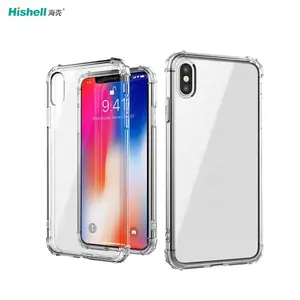 Strong Shock Resistance Transparent TPU Cell Glitter Phone Case For iPhone X Xr Xs Max