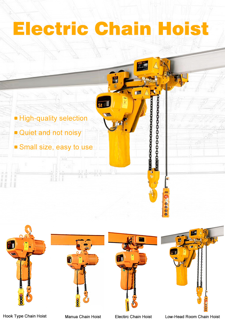 Industrial Strong Transporting Electric Chain Hoist 7.2m / Min 30m 380V