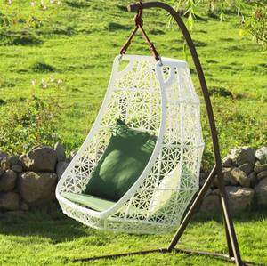 Silla Mecedora Moderna de Ratán para Interiores y Exteriores, con Cojín, Diseño de Nido de Pájaro, para <span class=keywords><strong>Hotel</strong></span>, Patio, Balcón, Hamaca - Product Image 2