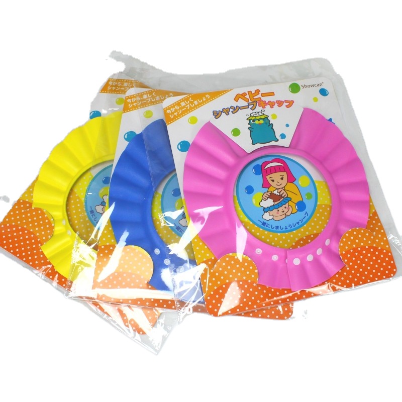 Детская шапочка для мытья волос, Детская безопасная шапочка для шампуня и душа, милый головной убор для купания