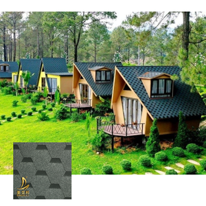 <span class=keywords><strong>Bardeaux</strong></span> bitumineux auto-adhésifs en fibre de verre <span class=keywords><strong>Bardeaux</strong></span> de toit en asphalte de forme hexagonale thermofusible Paquet de 3 ㎡ - Product Image 3