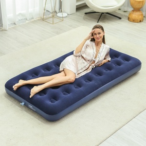 Matelas pneumatique double portable avec pompe électrique intégrée pour le camping, les voyages, l'utilisation à domicile dans la chambre ou en extérieur - Product Image 3