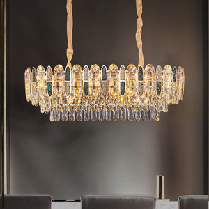 Luxury Crystal Chandelier Round Multi-head LED <b>Light</b> For Living Room Home Decor - Product Image 2