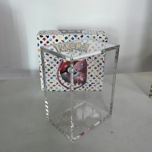 Tùy Chỉnh 151 Booster Bó <span class=keywords><strong>Acrylic</strong></span> Trường Hợp Từ Hiển Thị Hàng Đầu Hộp Cho Scarlet Và Tím 151 Booster Bó Bảo Vệ Cho Pokemon - Product Image 5