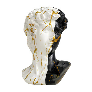 Figuritas de busto de <span class=keywords><strong>David</strong></span> al por mayor, escultura artística <span class=keywords><strong>griega</strong></span> moderna para hombre para sala de estar, estantería, mueble de TV, decoración Interior de oficina - Product Image 1