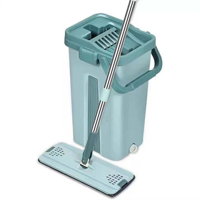 microfiber Scratch Squeeze wet and dry 360 self- wash flat mop bucket for floor cleaning magic mop