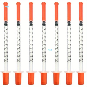 Jeringa <span class=keywords><strong>de</strong></span> <span class=keywords><strong>Insulina</strong></span> Estéril Desechable a <span class=keywords><strong>Precio</strong></span> Económico U-40 U-100 para Animales, Puede Usarse con Calibres 29g 30g 31g 32g - Product Image 2
