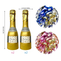 Canon à Confettis Portable en Gros Champagne Rose, Tube à Confettis pour Mariage et Anniversaire, Fournitures de Fête