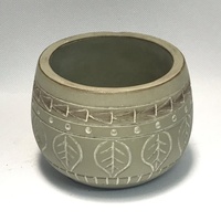Pot Bunga Semen Buatan Tangan Desain Embos, Ramah Lingkungan, Tahan Lama, Cocok untuk Dalam & Luar Ruangan, Rumah & Taman, Laris Terjual