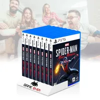 Support de rangement 8-en-1 pour cartes de jeu PS5 PS4, boîte de rangement pour disques CD, présentoir personnalisé, accessoires pour cartes de jeu