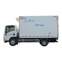 ISUZU KV100 truk pendingin, 3 5 ton kotak Van 4.2m baru 4L mesin Diesel Manual truk lampu kiri dari Isuzu