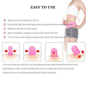 Hete Verkoop Gezondheid 7 In 1 Massage Siliconen Cupping Huishoudelijke Absorptie Pot Siliconen Cupping Set - Product Image 6