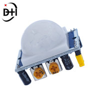Módulo Detector de Movimiento PIR Infrarrojo Piroeléctrico Ajustable HC-SR501 para Arduino para Kits Raspberry Pi + Estuche