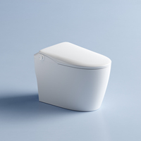 Design moderne Nouveauté 2026 WC intelligent en céramique avec bidet intégré, télécommande, à poser au sol, siphon en S, siège chauffant