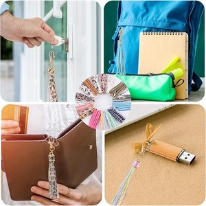 Rapid Dispatch PU Leather Tassel Charms with Lobster Swivel Swivel Clasp Colorful Tassels for Purse Handbag Decoration Fast - Product Image 6