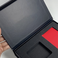 Emballage en papier rigide personnalisé, emballage cadeau pour homme, ceinture, portefeuille, briquet, rasoir, boîte d'emballage extérieure de luxe avec boîte magnétique