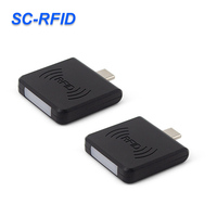 Lector de Tarjetas RFID para Teléfono Android de 13.56mhz, Interfaz Tipo-C, Lector de Tarjetas NFC Sin Contacto, Lector de Tarjetas IC Portátil, Venta Caliente en Fábrica