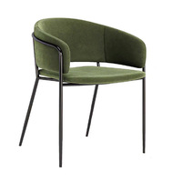 Collection de fauteuils Accent, 6 styles, fauteuils rembourrés en tissu bouclé velours, design moderne incurvé, salon, chambre, maison