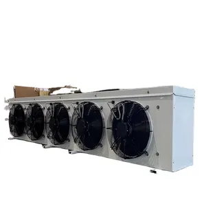 Walk In Cooler Evaporator pendingin waktu cepat Refrigerant R404A/R22A 5 kipas Evaporator untuk ruang dingin suhu sedang dan tinggi