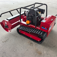 Tondeuse à fléaux télécommandée sur chenilles avec moteur essence 25 CV, largeur de coupe 1200 mm/1000 mm, petit robot agricole motorisé