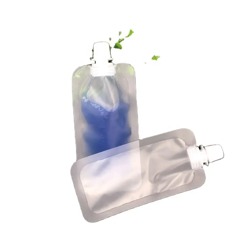 Mini bolsa de líquido transparente reutilizable para dispensador de loción