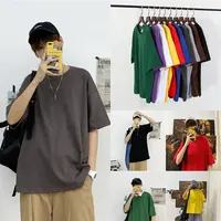 Yingling OEM produttore all'ingrosso magliette stampa personalizzata cotone goccia spalla estate maglietta uomo camisetas maglietta oversize