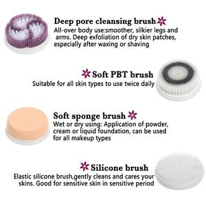 Gran oferta, depurador facial eléctrico portátil con rotación Sónica, resistente al agua, 4-1, cepillo <span class=keywords><strong>de</strong></span> limpieza Facial, masajeador, <span class=keywords><strong>limpiador</strong></span> <span class=keywords><strong>de</strong></span> poros para la cabeza - Product Image 4