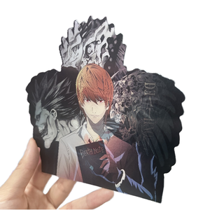 Nota della morte <span class=keywords><strong>L</strong></span> notte luna dio Ryuk 3D gradiente illusione adesivo dinamico personaggio Anime adesivo adesivo per auto - Product Image 1