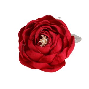 Accesorios para el Cabello con Borde de Satén y Flores de Rosa, Corsages de Tela Hechos a Mano para Bodas, Tocados Nupciales para Adultos - Product Image 5