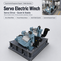 Treuil électrique servo KLD PJI-250 avec frein servo, moteur, réducteur planétaire, vis mère et arrangeur de câble pour câble de 20 m, levage max.