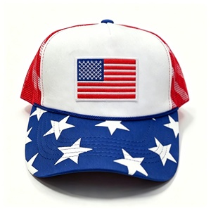 <span class=keywords><strong>Gorra</strong></span> Personalizada Wecondo, 250.º Aniversario de EE. UU., <span class=keywords><strong>Gorra</strong></span> con Bordado de Águila Patriótica 1776-2026, <span class=keywords><strong>Gorra</strong></span> Trucker Ajustable para Hombre y Mujer, Azul Marino y Rojo - Product Image 1